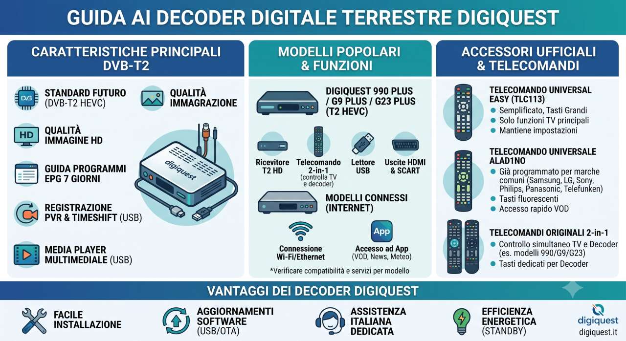 Manuali uso decoder digitali DigiQuest