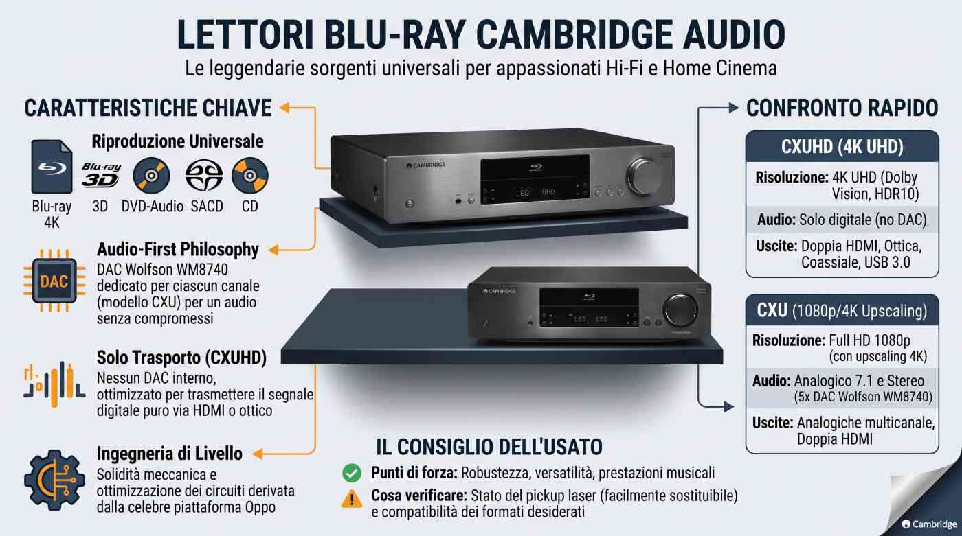 Manuali uso lettori Blu-Ray Cambridge Audio