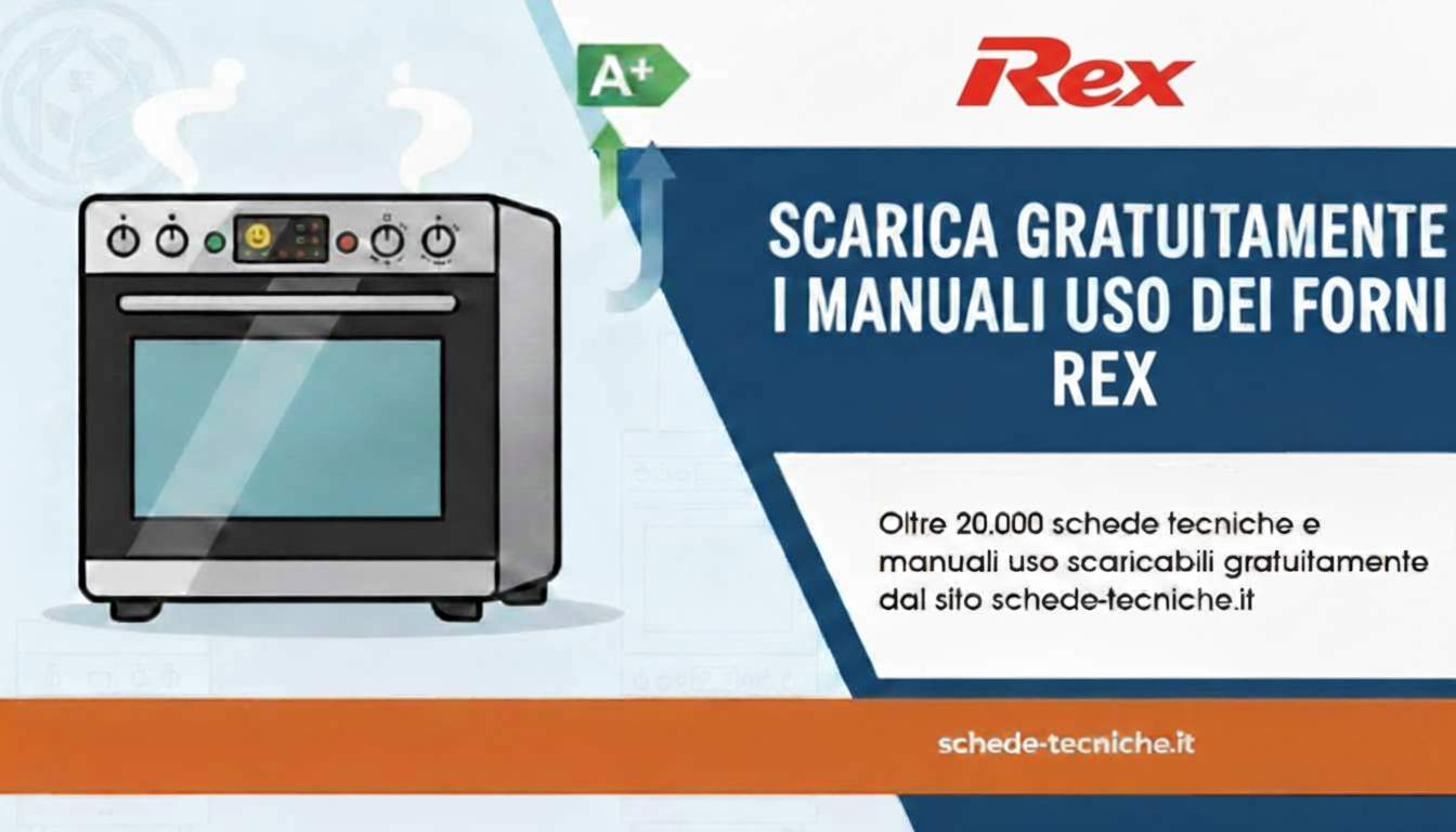 Schede tecniche e manuali uso forni elettrici Rex