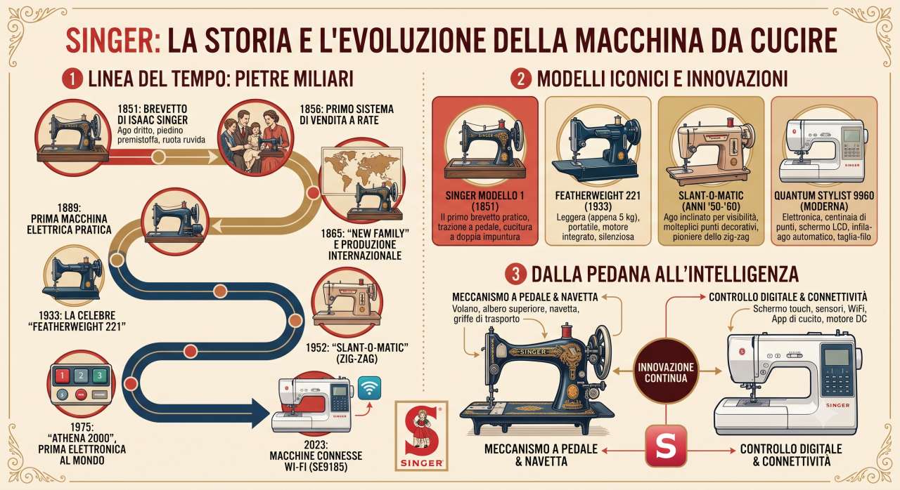 Manuali uso macchine per cucire Singer