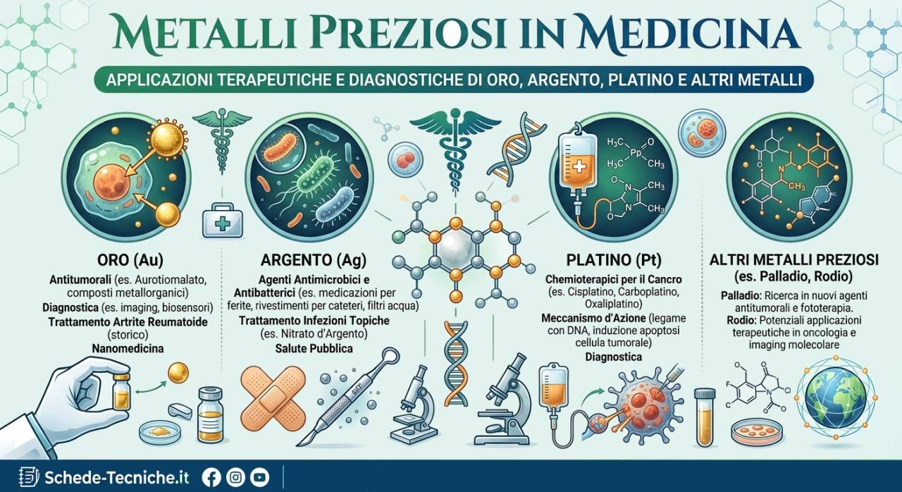 Metalli preziosi in medicina: cosa sono e perché sono importanti