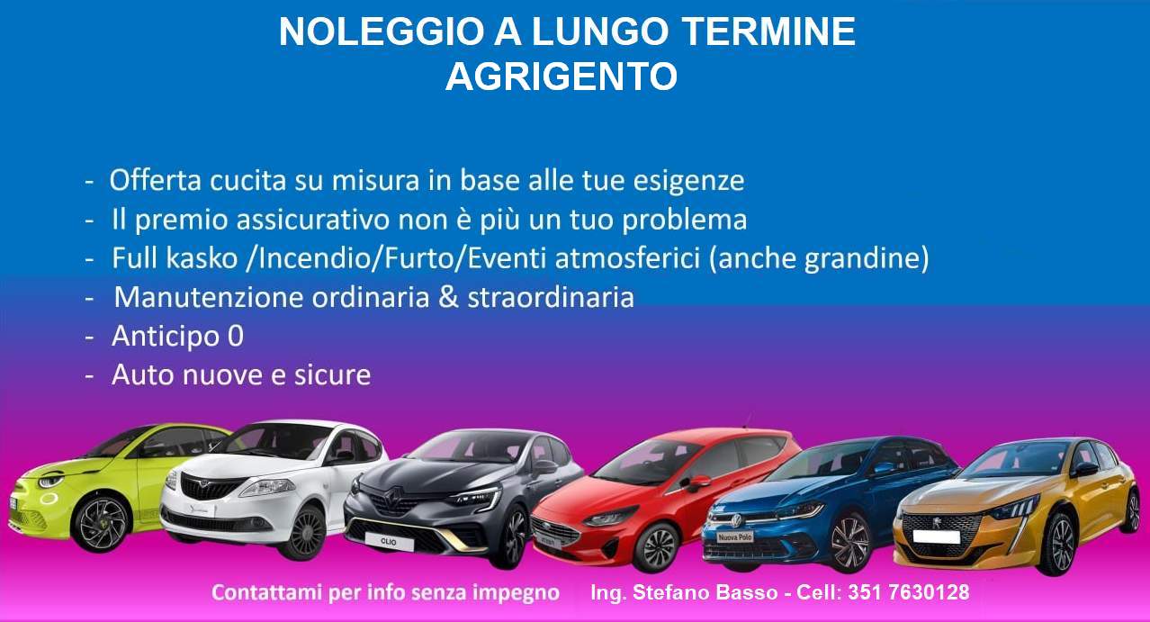 Richiedi Preventivo noleggio a lungo termine Agrigento