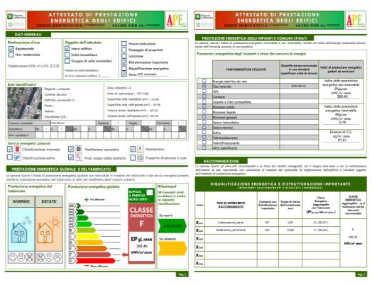 Richiedi preventivo Certificazione Energetica