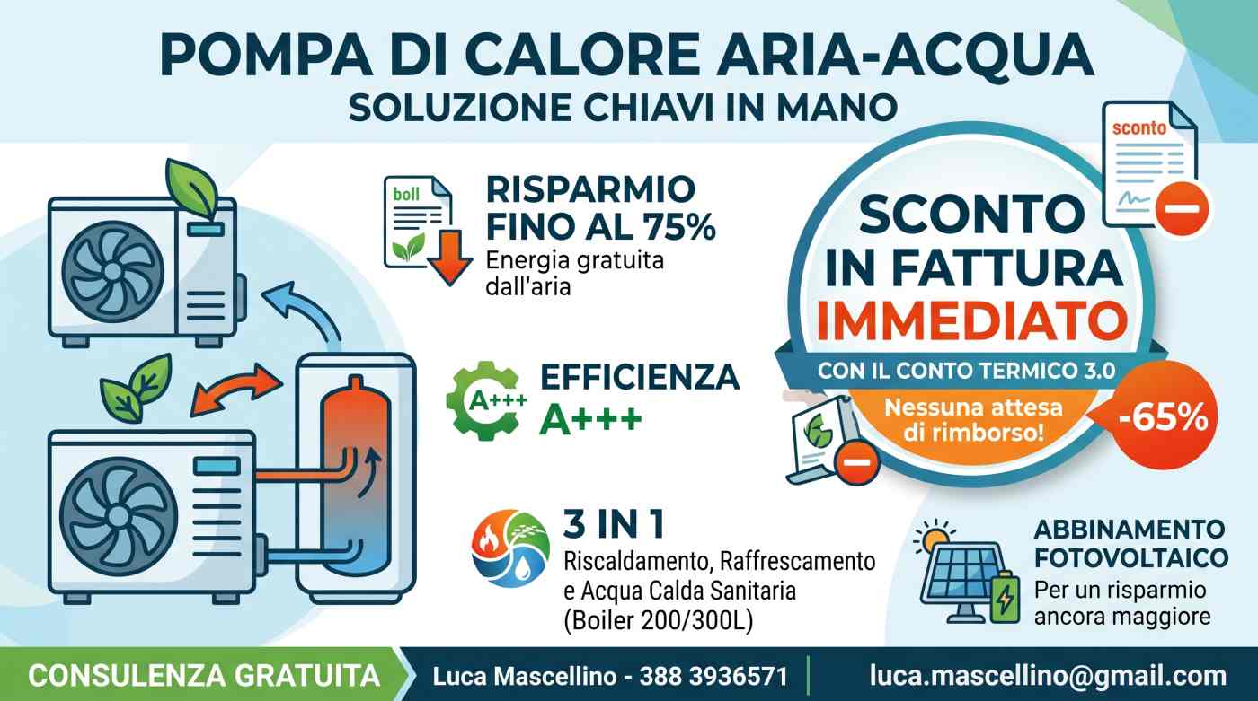 Acquista Pompa di Calore con sconto in fattura