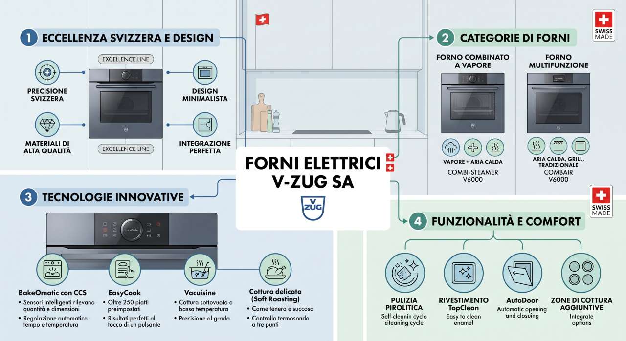 Schede tecniche e manuali uso forni elettrici V-ZUG SA