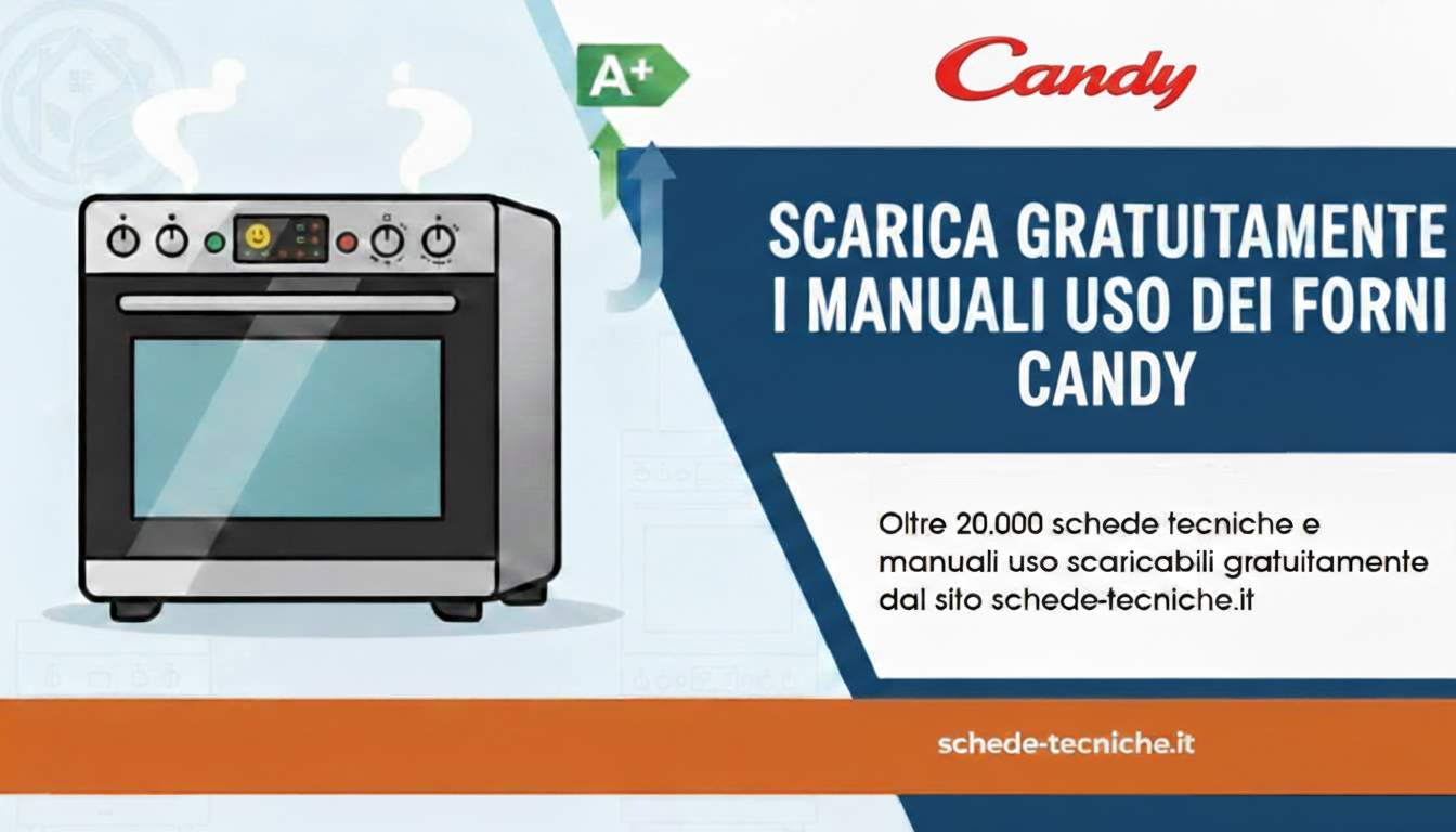 Schede tecniche e manuali uso forni elettrici Candy