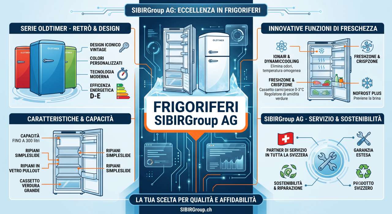 Schede tecniche e manuali uso frigoriferi SIBIRGroup AG