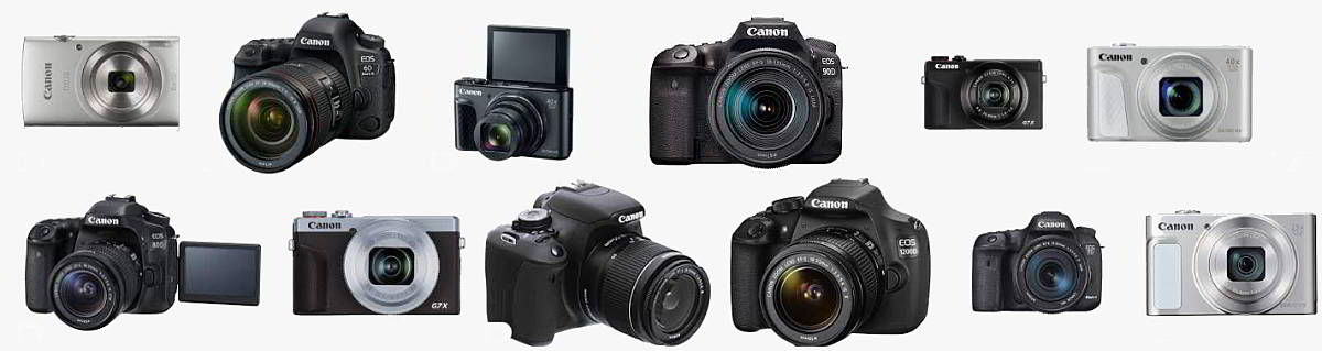 Schede tecniche e manuali uso fotocamere digitali Canon