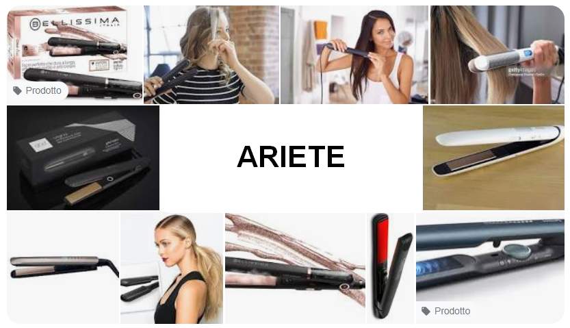 Schede tecniche e manuali uso piastre per capelli Ariete