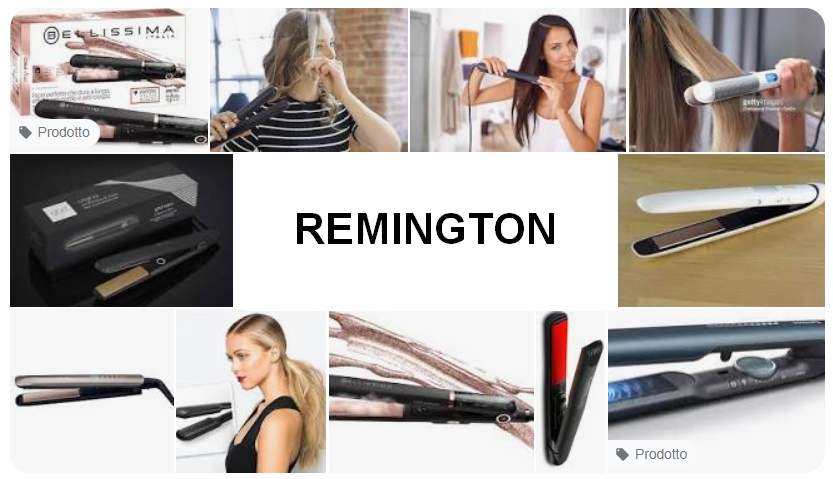 Schede tecniche e manuali uso piastre per capelli Remington