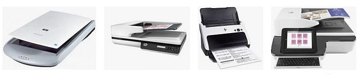 Schede tecniche e manuali uso scanner HP